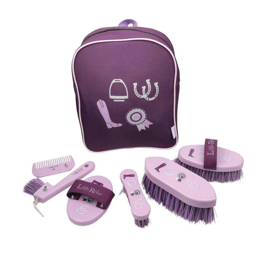 Little Rider Giddy Up Gymkhana Complete Grooming Kit Rucksack By Horse Tack