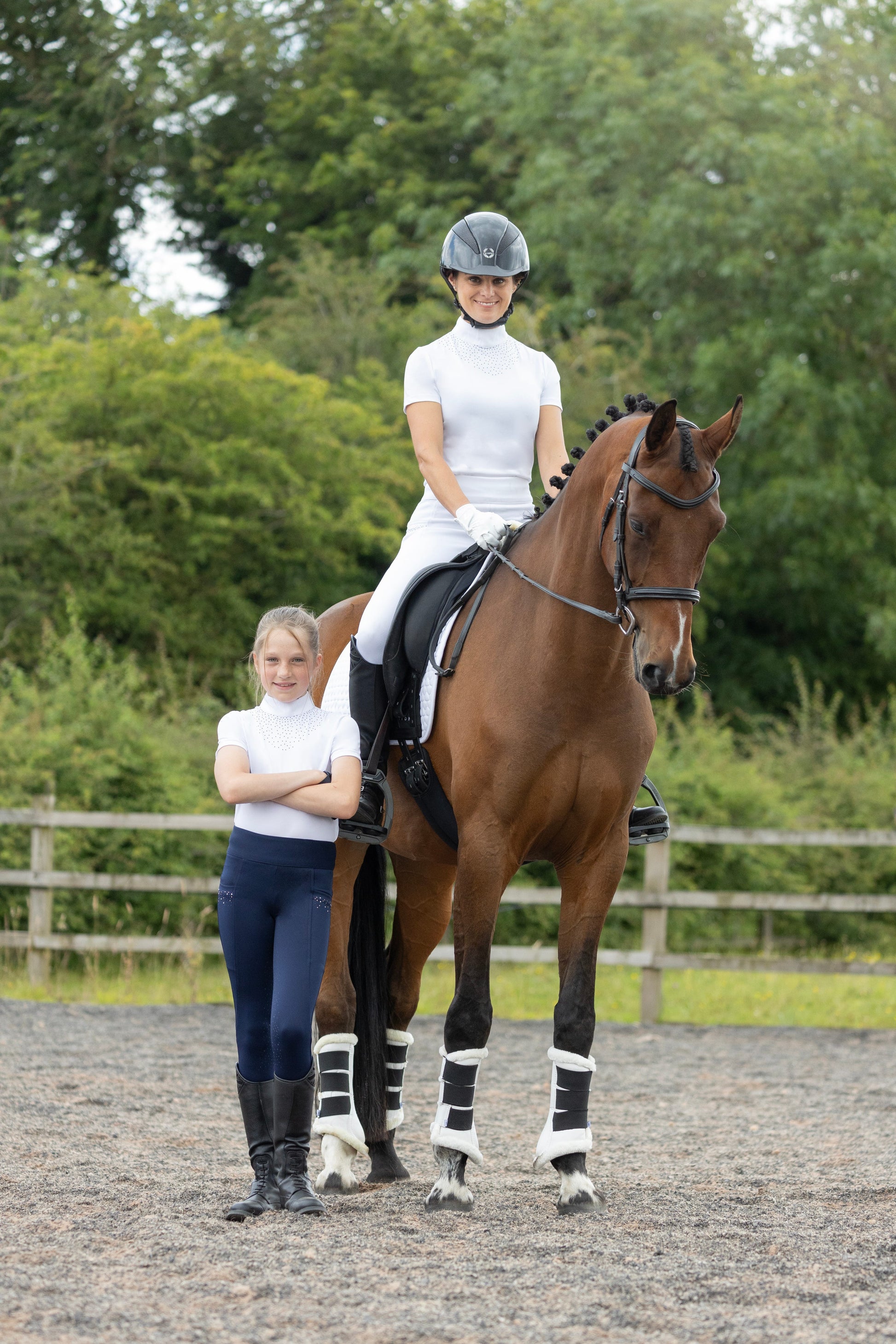 Hy Equestrian Children's Roka Regal Show Shirt #colour_white