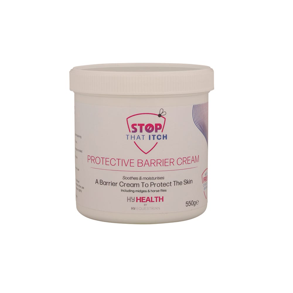 HY Horse HyHEALTH STOP THAT ITCH Protective Barrier Cream With Circular Sponge