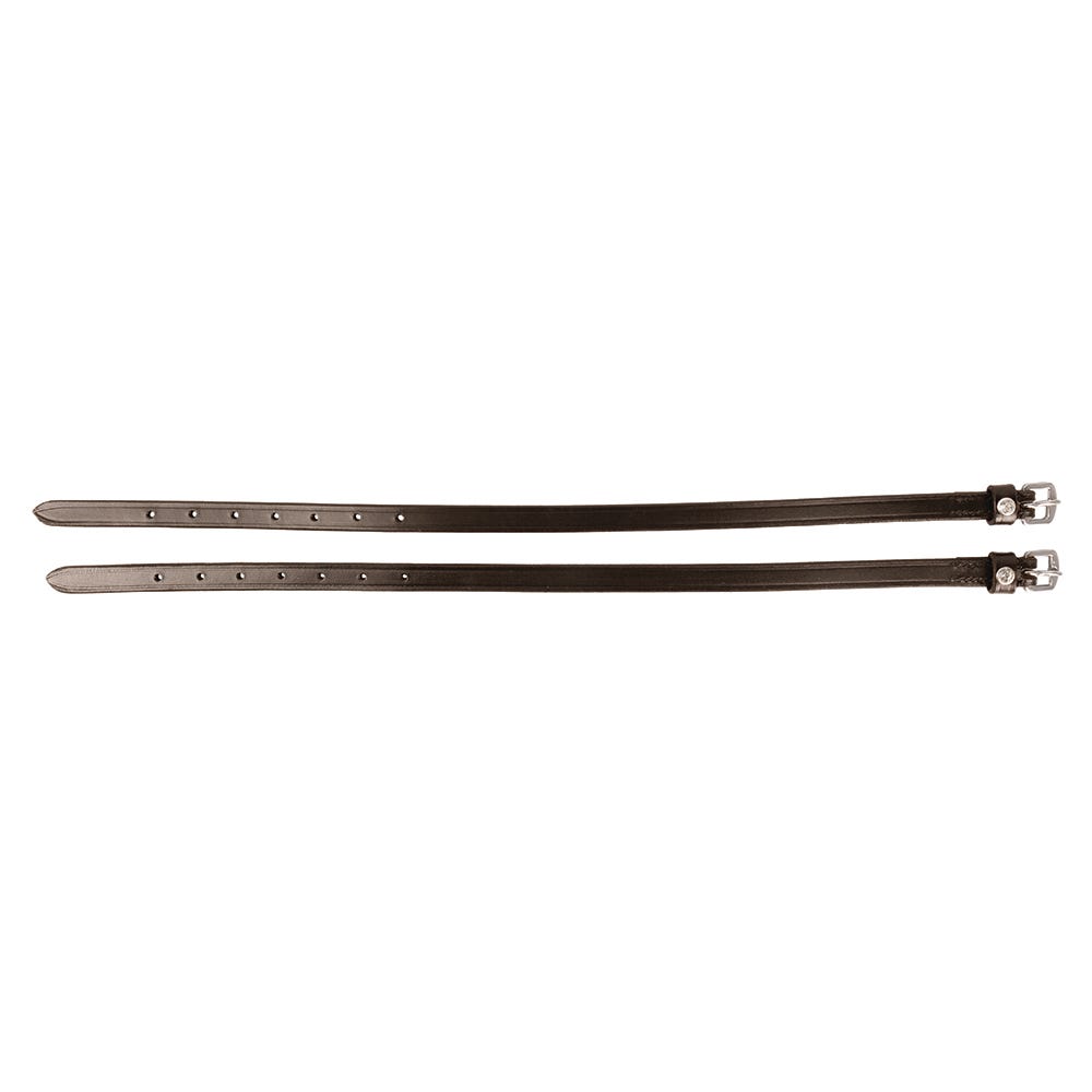 Hy Equestrian Diamante Stud Spur Straps #colour_brown