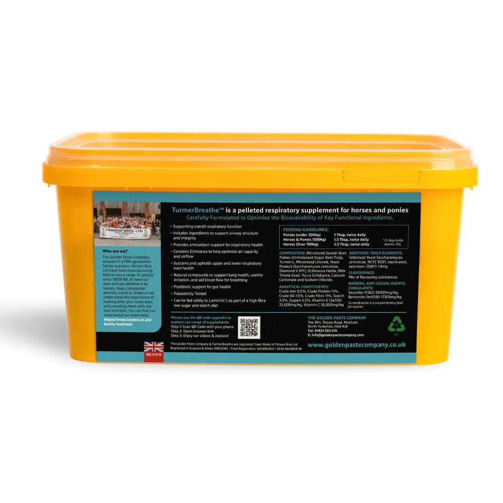 The Golden Paste Company TurmerBreathe Natural Equine Respiratory Support