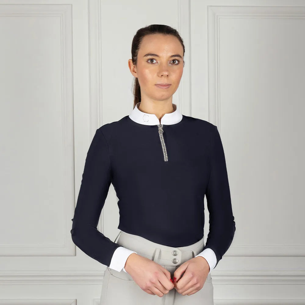Coldstream Long Sleeve Elrick Show Shirt #colour_black