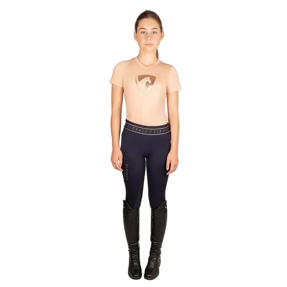 Hy Equestrian Elevate Allure Mizs T-Shirt #colour_maple-sugar