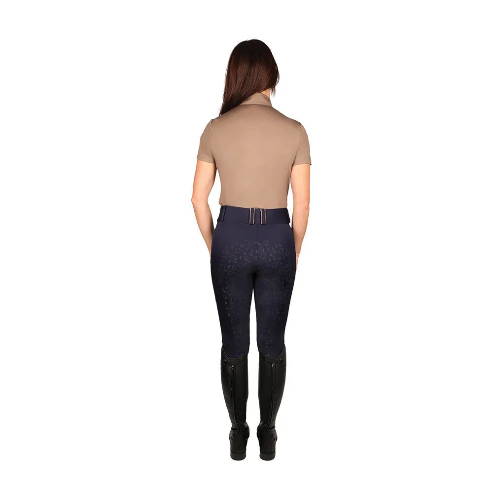 Hy Equestrian Ladies Elevate Country Short Sleeve Base Layer #colour_fossil