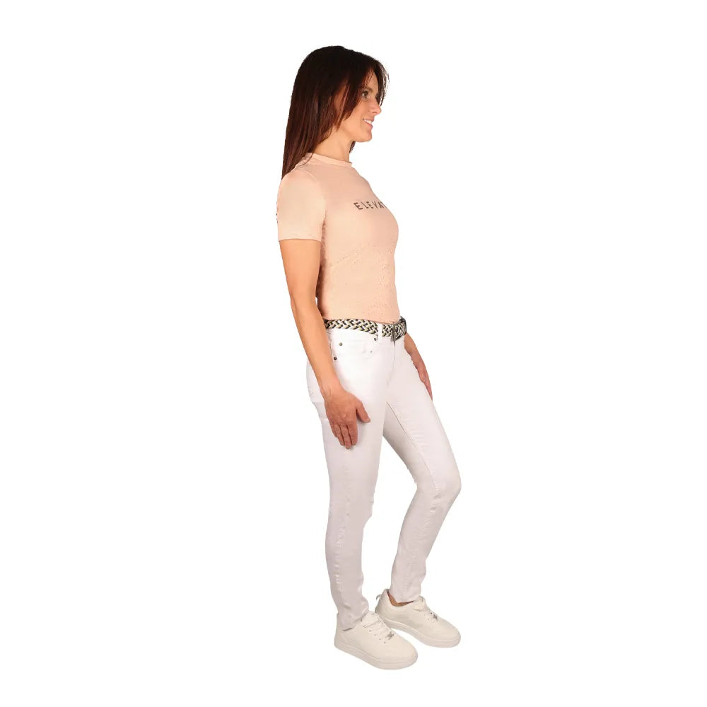 Hy Equestrian Ladies Elevate Allure T-Shirt #colour_maple-sugar