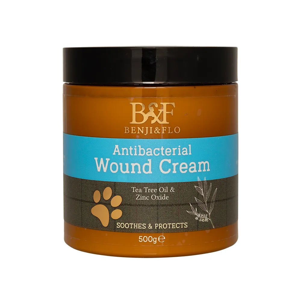 HY Benji & Flo Antibacterial Wound Cream Anti-Bacterial For Dogs Healing