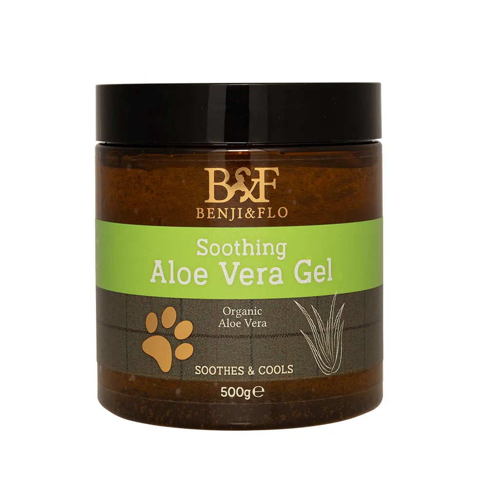 HY Benji & Flo Soothing Aloe Vera Gel for Healthy Dog Skin Relief