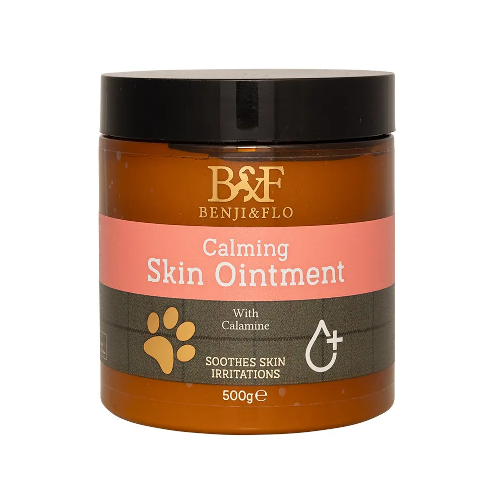 HY Benji & Flo Calming Skin Ointment for Dogs Dry Itchy Irritated Skin