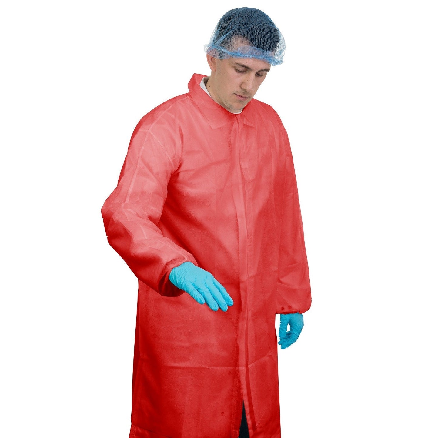 Supertouch Non-Woven Coats with Velcro Fastening for Food Processing 50 Bags