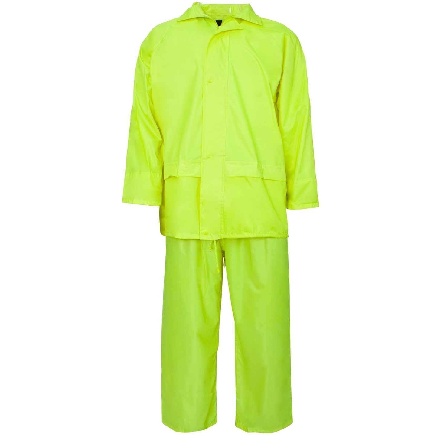 Supertouch Lightweight Polyester PVC Rainsuit Waterproof Jacket Trousers