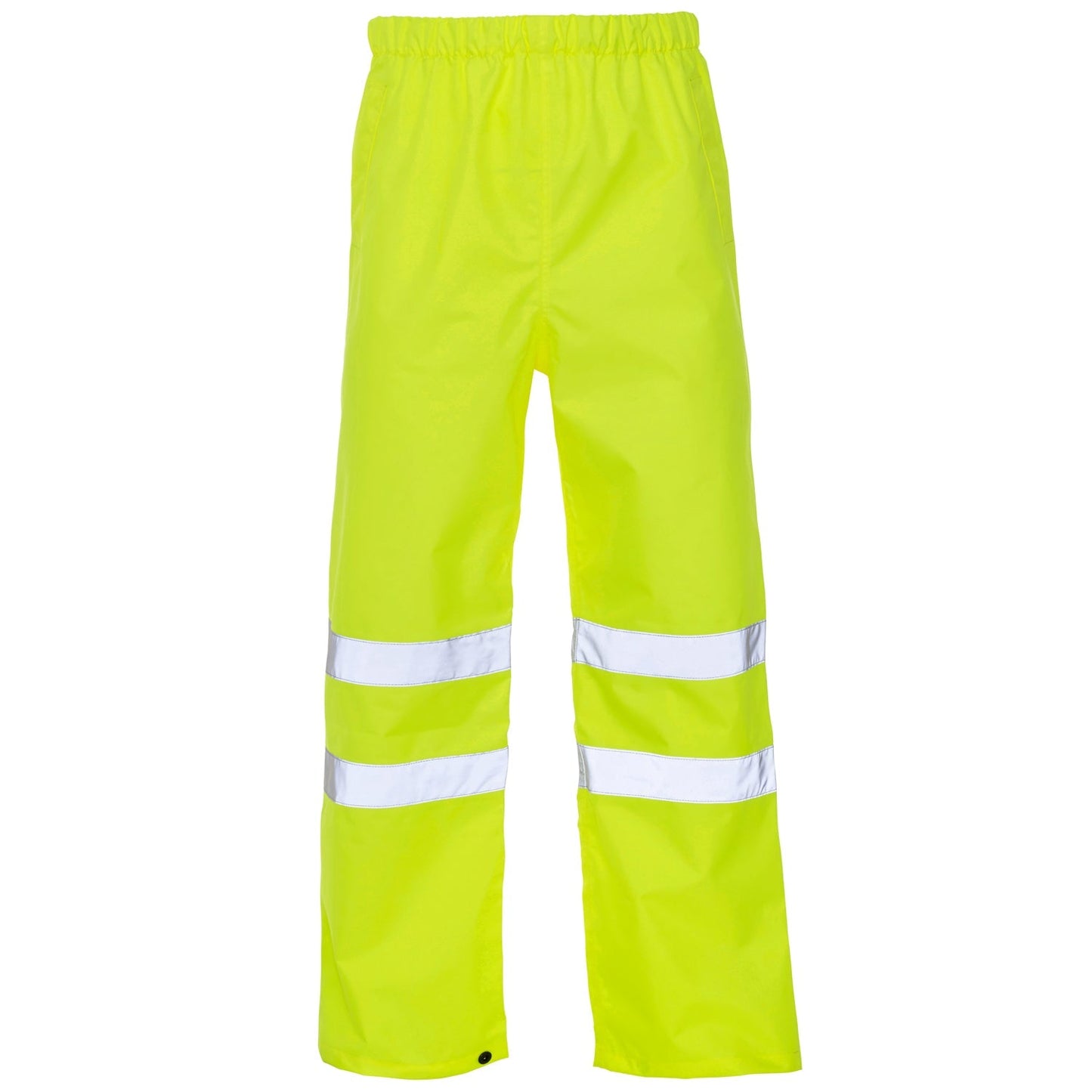 Supertouch Hi Vis Yellow Overtrousers with Knee Bands Water-Resistant Fit