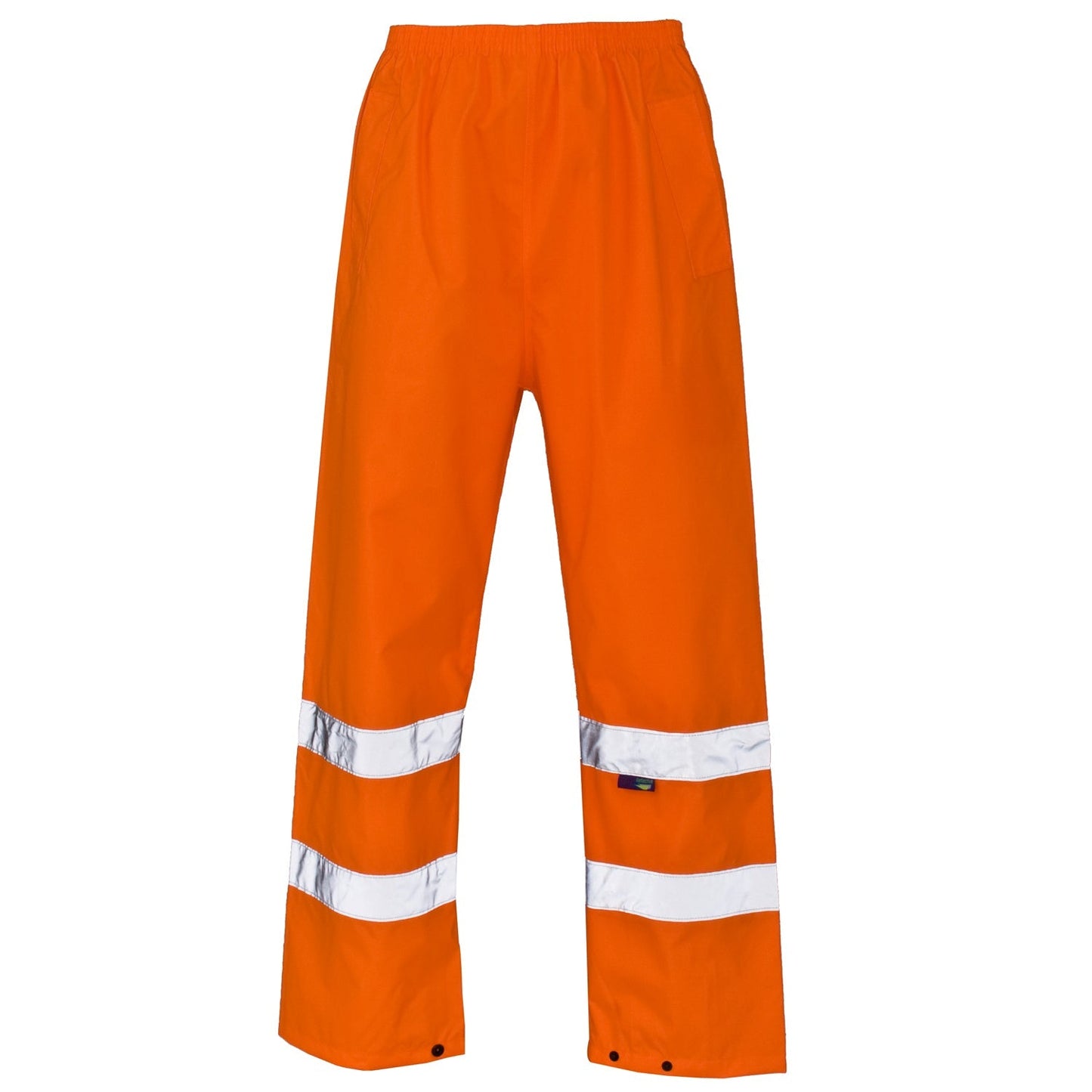 Supertouch Hi Vis Orange Overtrousers Water-Resistant Elasticated Waistband