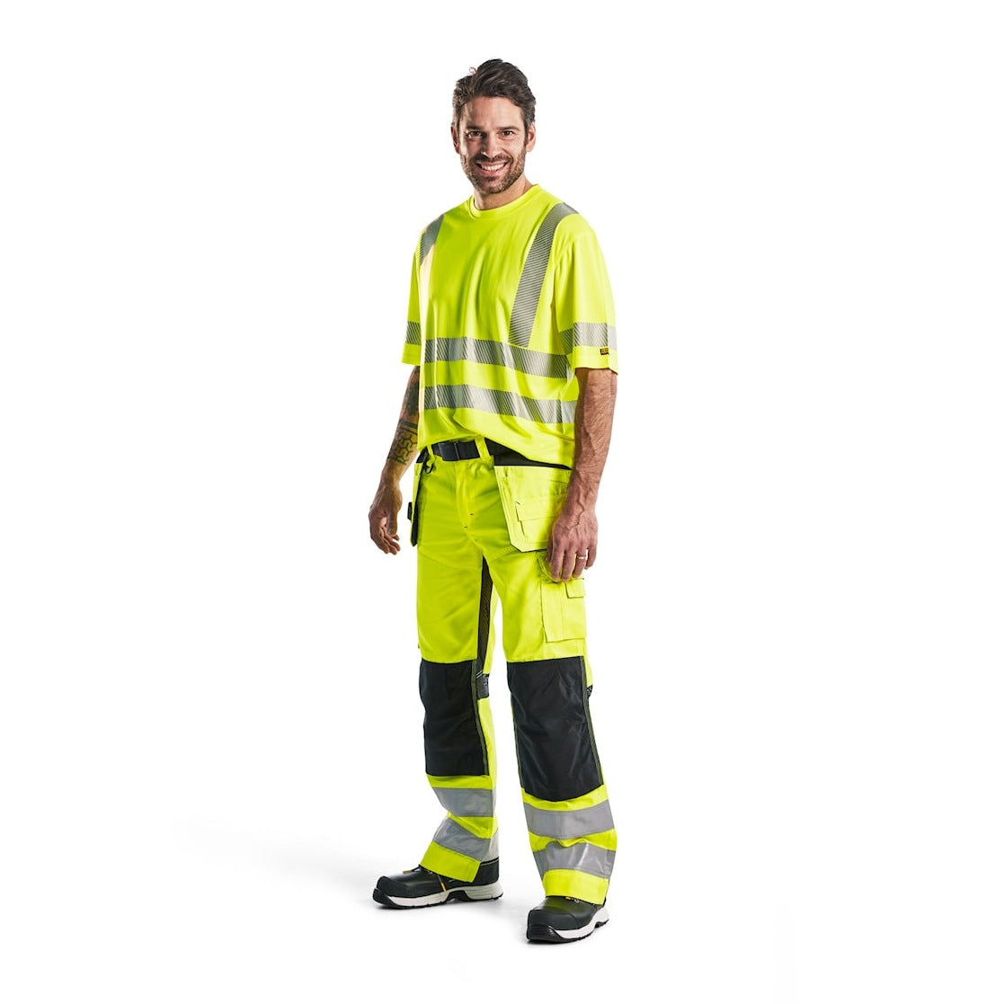 Blaklader Hi-Vis UV T-Shirt 3420 with Reflective Tape for Safety and Comfort