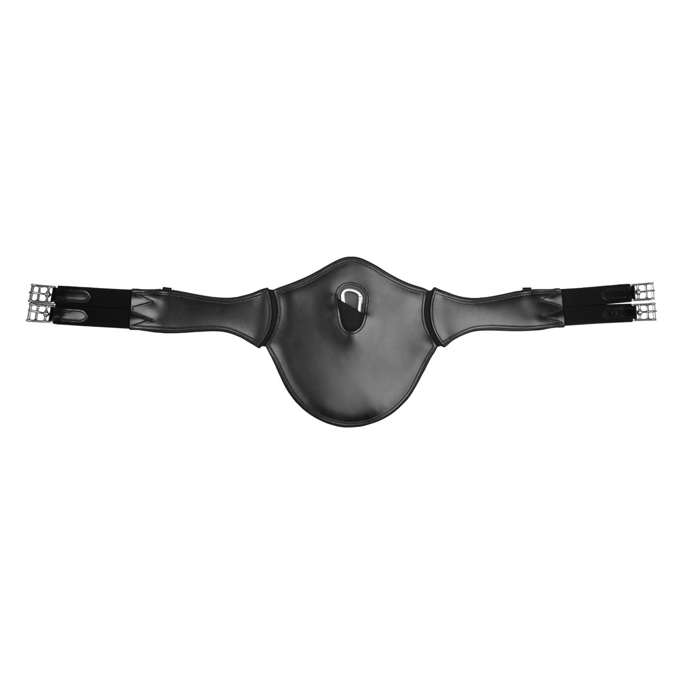 Waldhausen Elastic Leather Girth With Stud Guard #colour_black