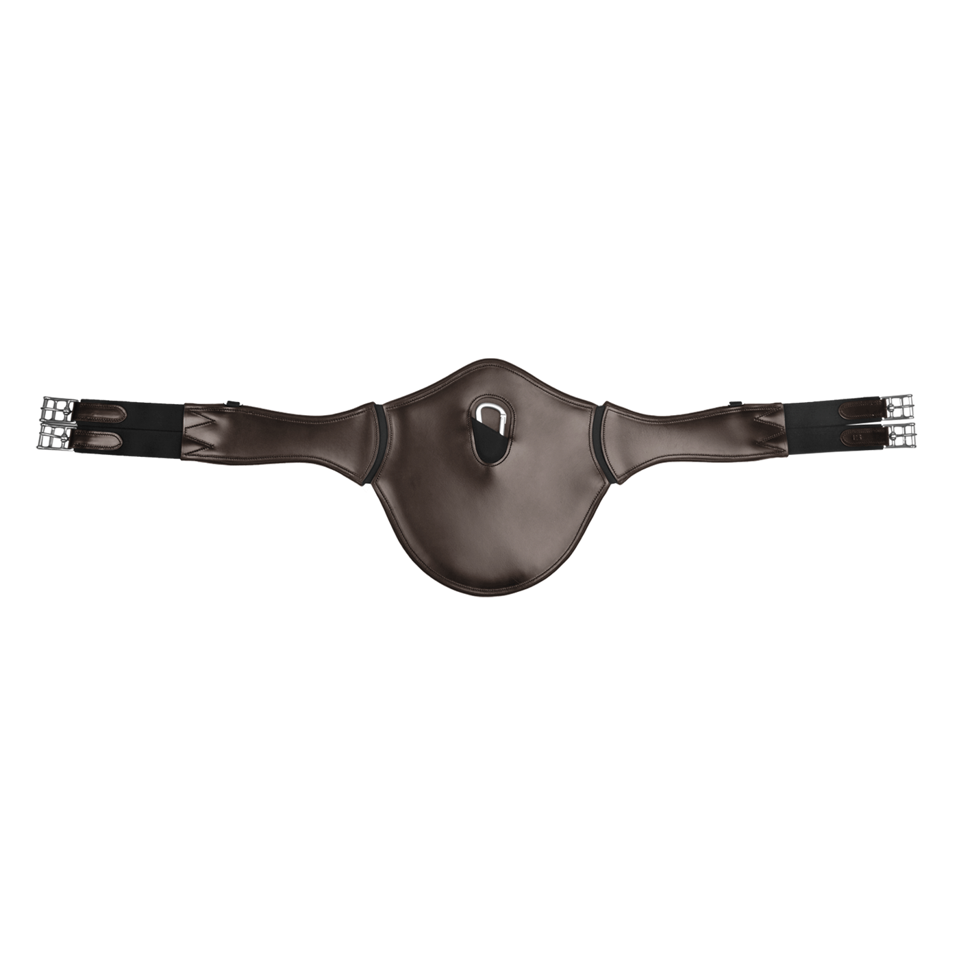 Waldhausen Elastic Leather Girth With Stud Guard #colour_brown