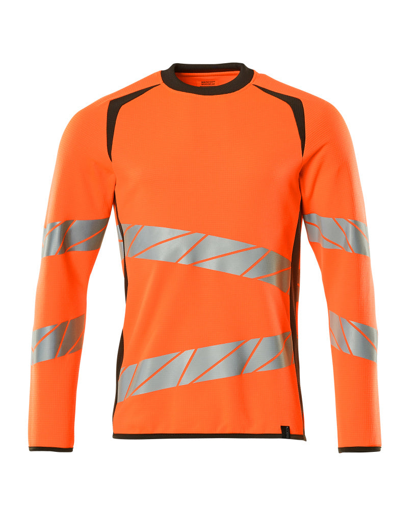 Mascot Accelerate Hi-Vis Modern Fit Sweatshirt with Reflective Strips