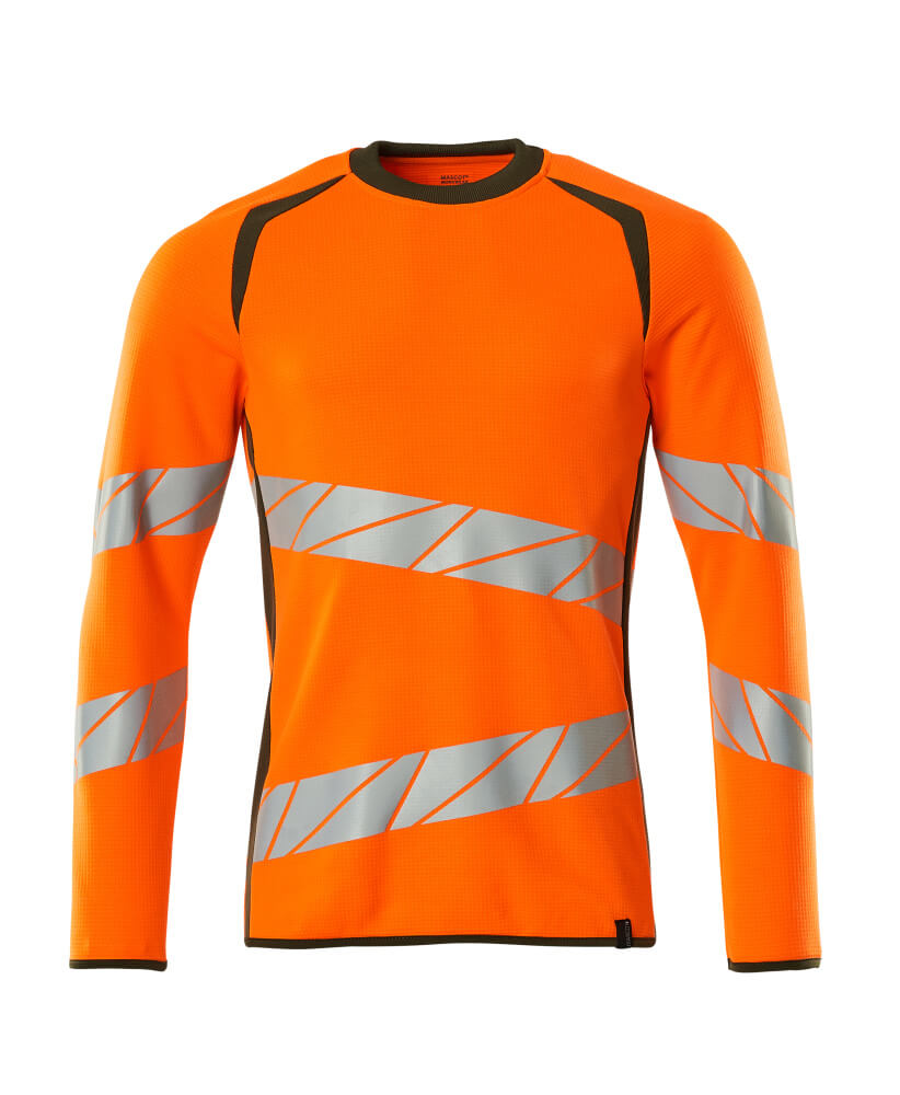 Mascot Accelerate Hi-Vis Modern Fit Sweatshirt with Reflective Strips