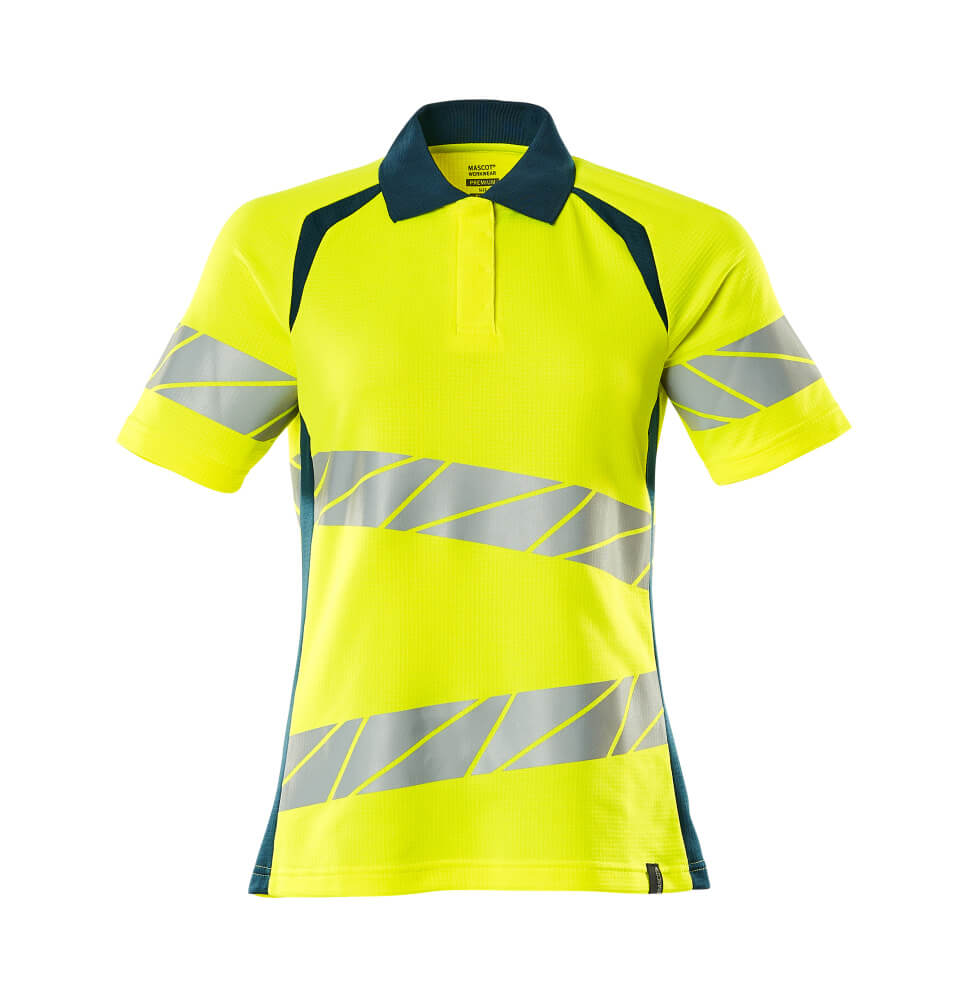 Mascot Accelerate Safe Ladies Fit Polo Shirt Hi-Vis Reflective Modern Design