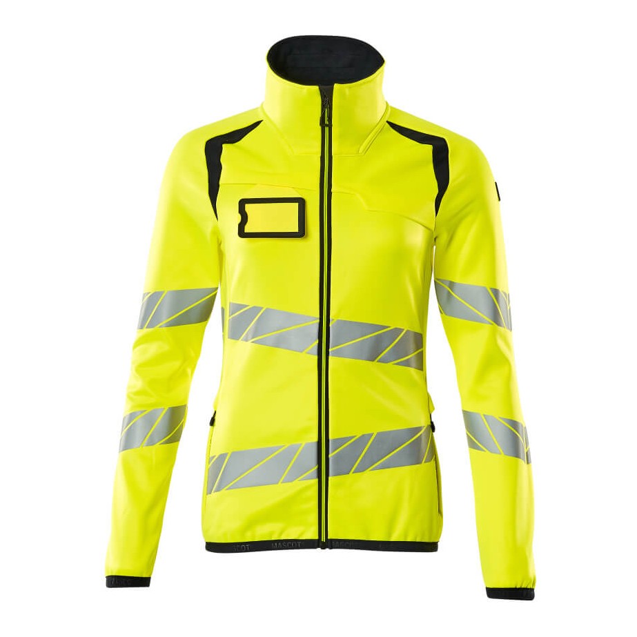 Mascot Ladies Microfleece Jacket Hi-Vis Reflective Zippered Safety Wear