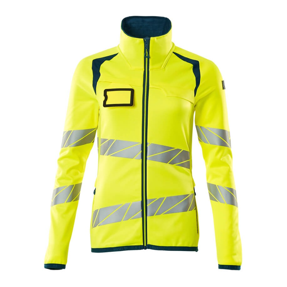 Mascot Ladies Microfleece Jacket Hi-Vis Reflective Zippered Safety Wear