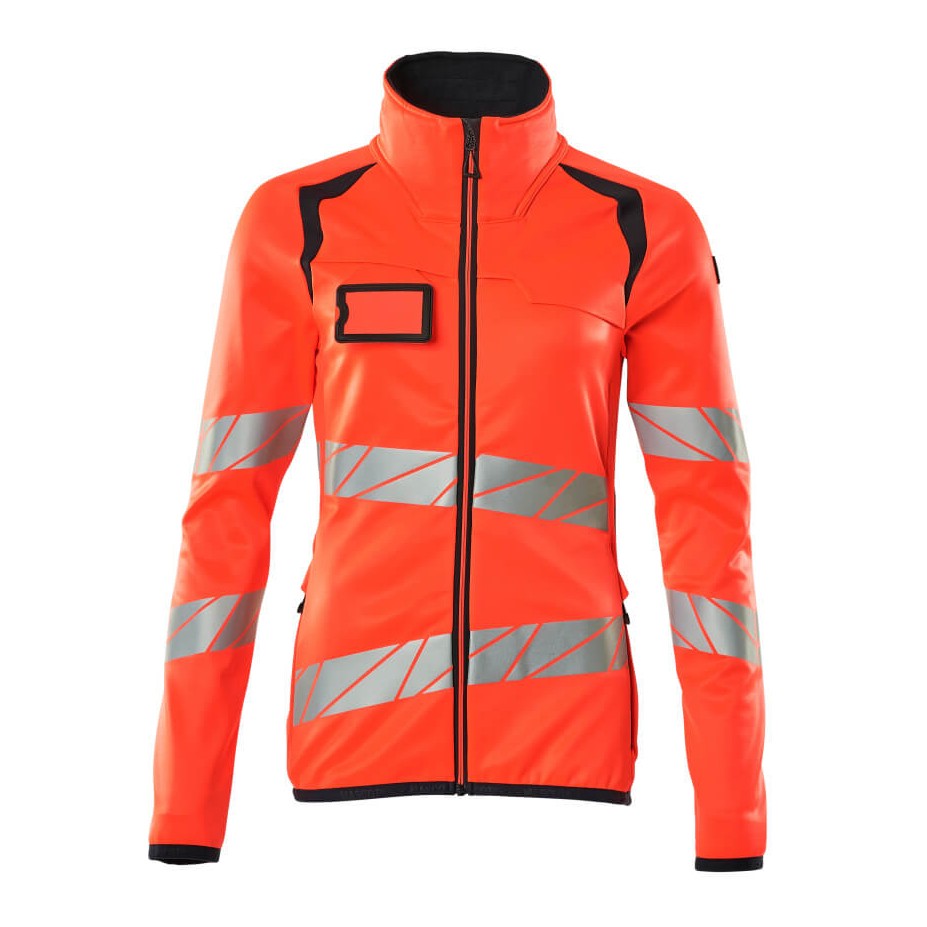 Mascot Ladies Microfleece Jacket Hi-Vis Reflective Zippered Safety Wear