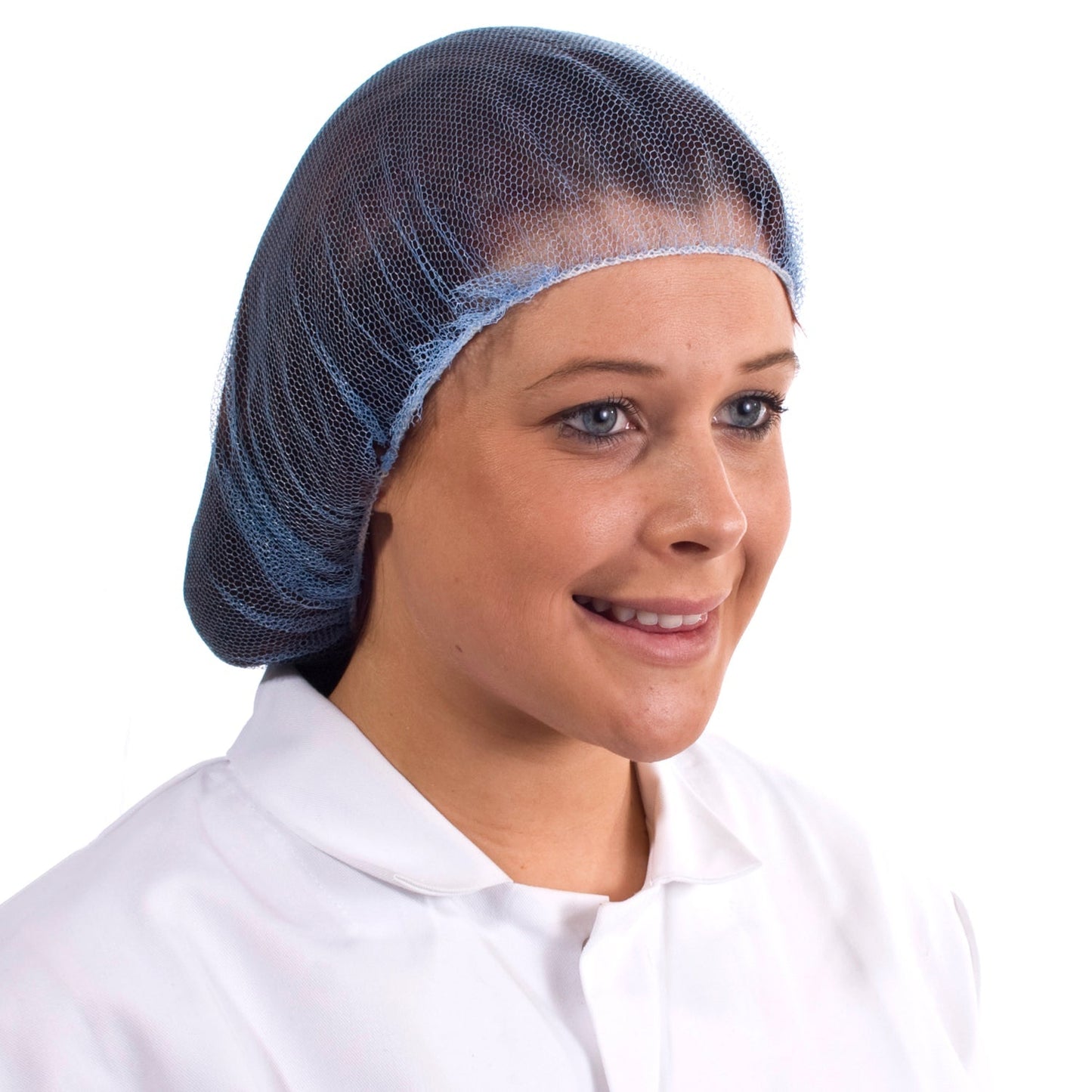 Supertouch Mesh Hairnets 100 Pack Colour-Coded Nylon Elasticated Edge
