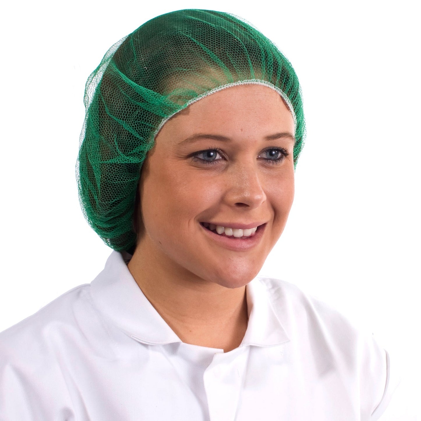 Supertouch Mesh Hairnets 100 Pack Colour-Coded Nylon Elasticated Edge