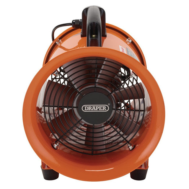 Draper Tools 230V 8" Air Mover Ventilator Blower Fan with 5m Duct Hose 180W