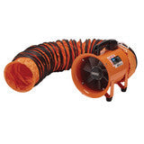Draper Tools 230V 8" Air Mover Ventilator Blower Fan with 5m Duct Hose 180W