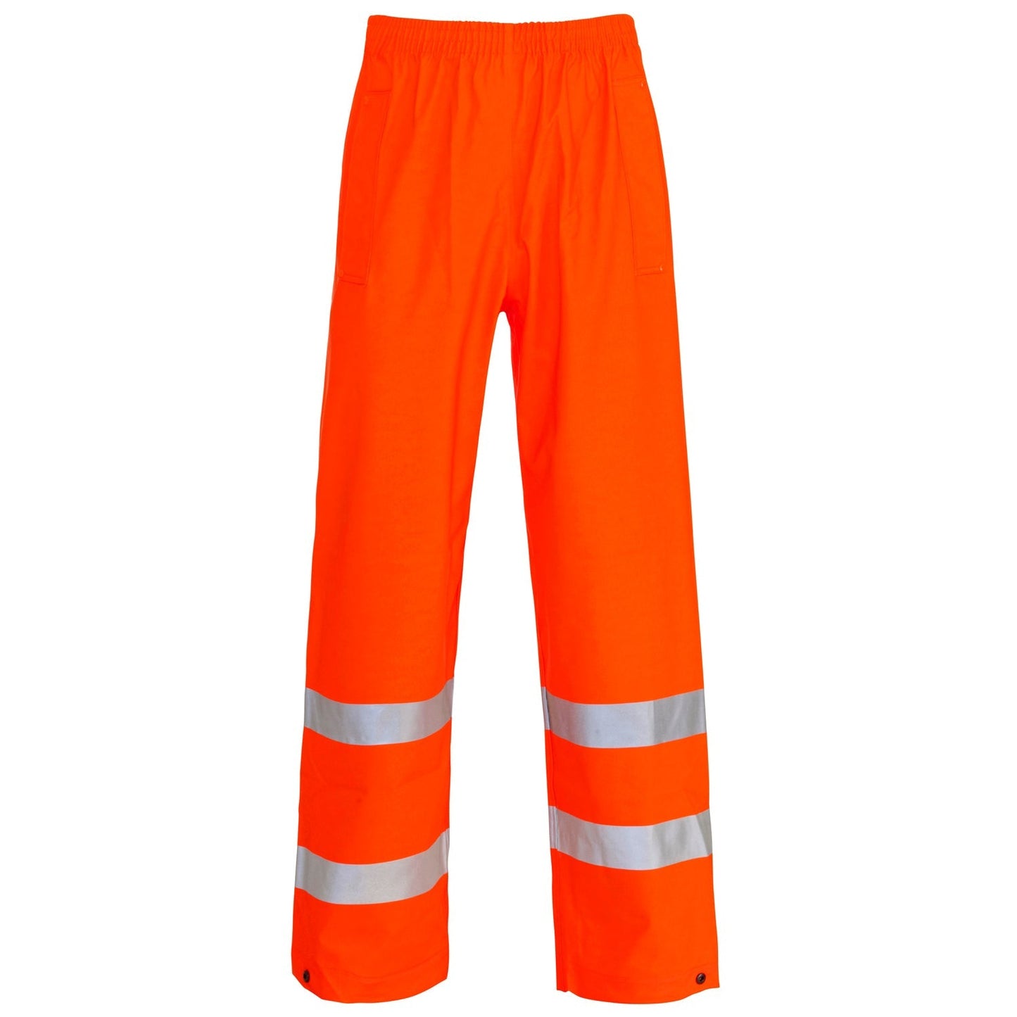 Stormflex PU Orange Trousers with Reflective Tape and Adjustable Ankle Poppers