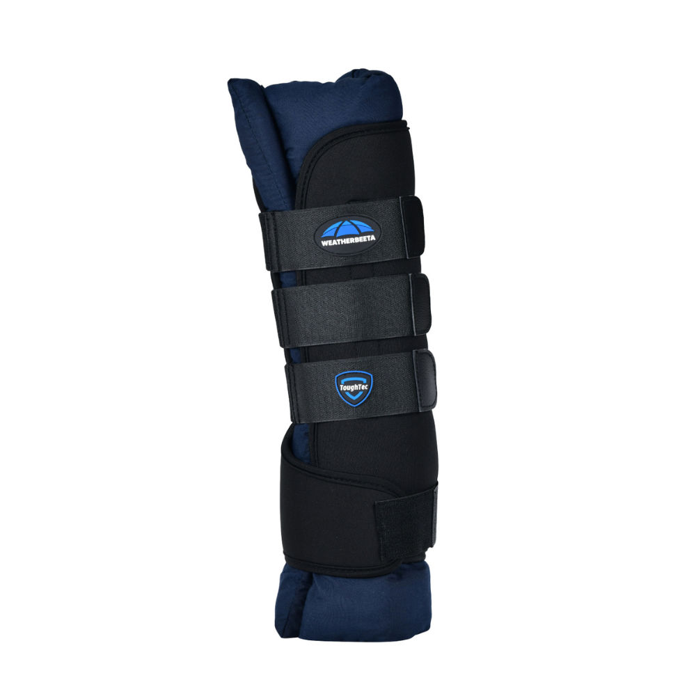 Weatherbeeta Tough-Tec Stable Boot Wraps #colour_black-navy