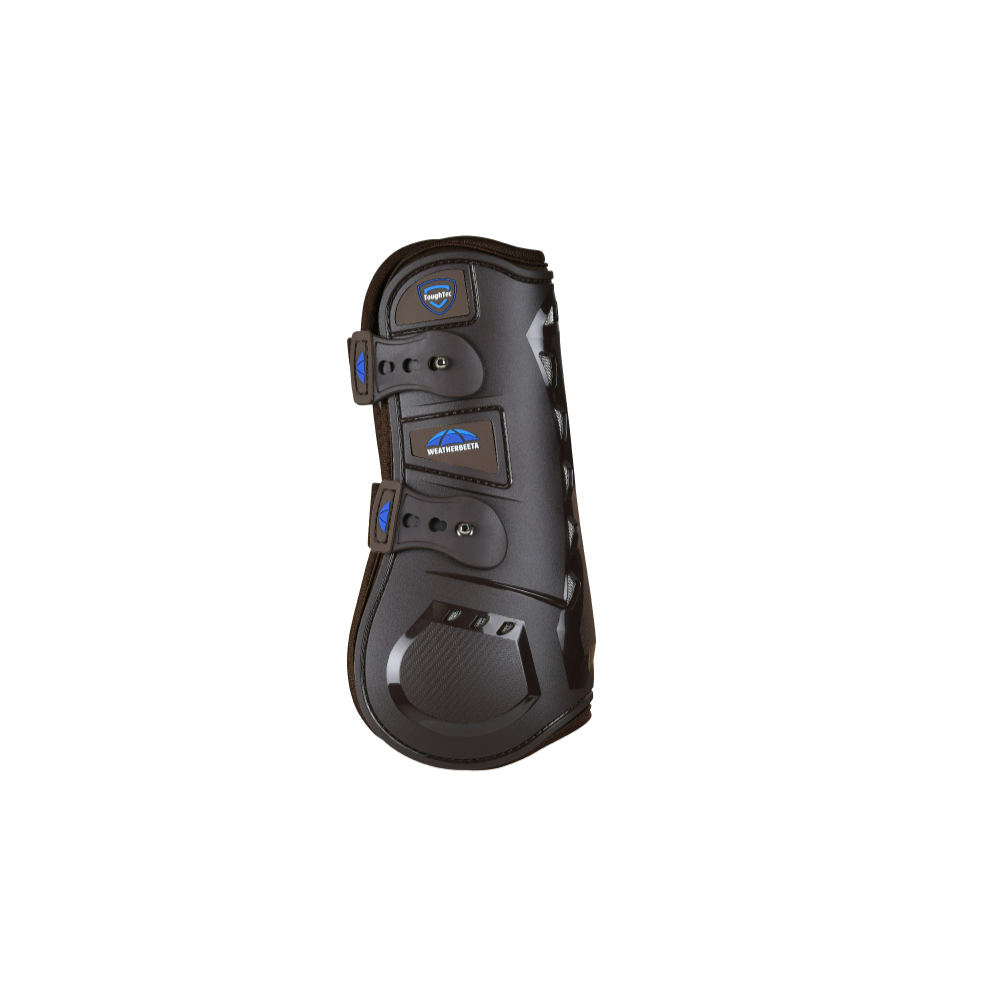 Weatherbeeta Tough-Tec Essential Open Front Boots #colour_brown