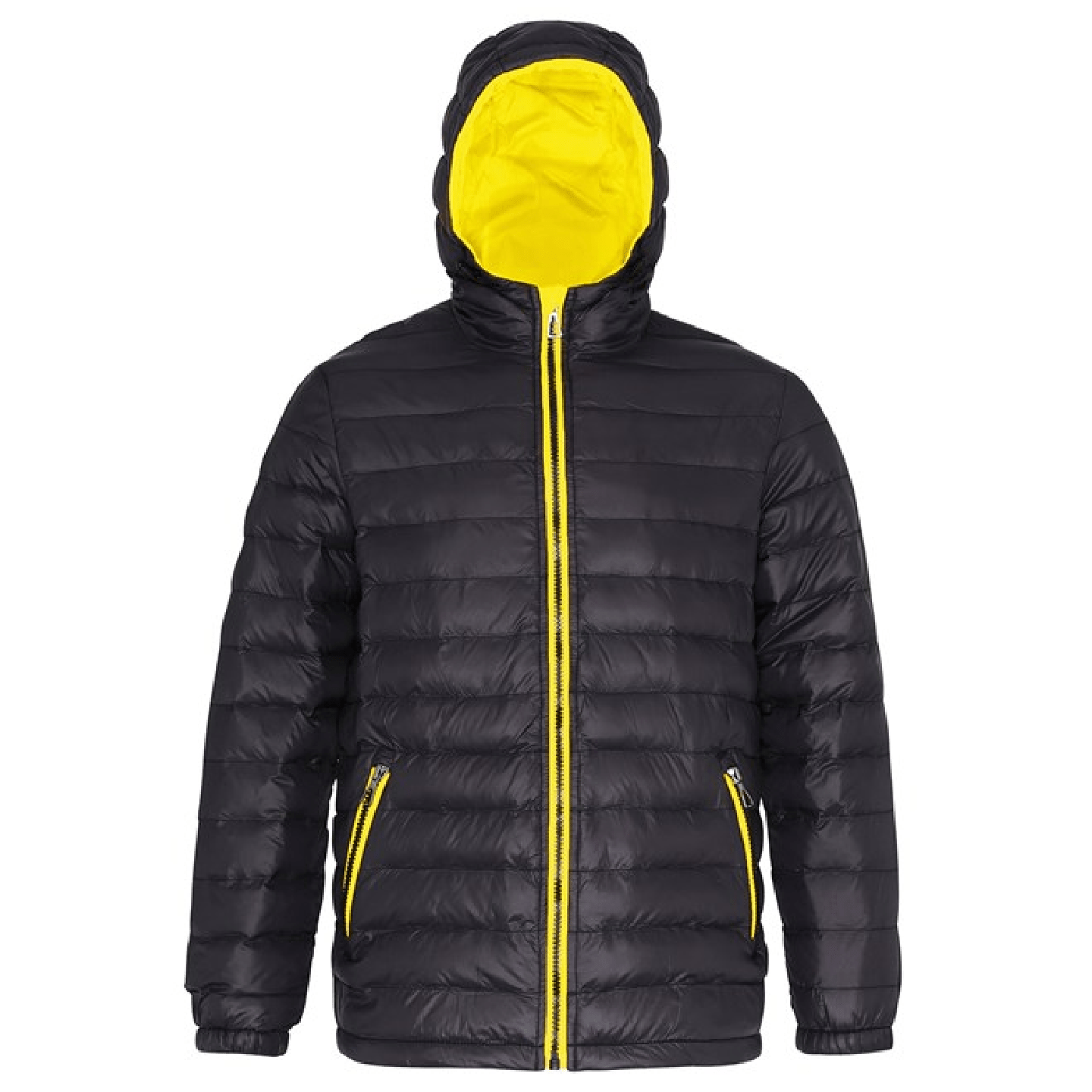 2786 Padded Jacket with Contrast Lining, Quilted, Warm, Lightweight, Stylish