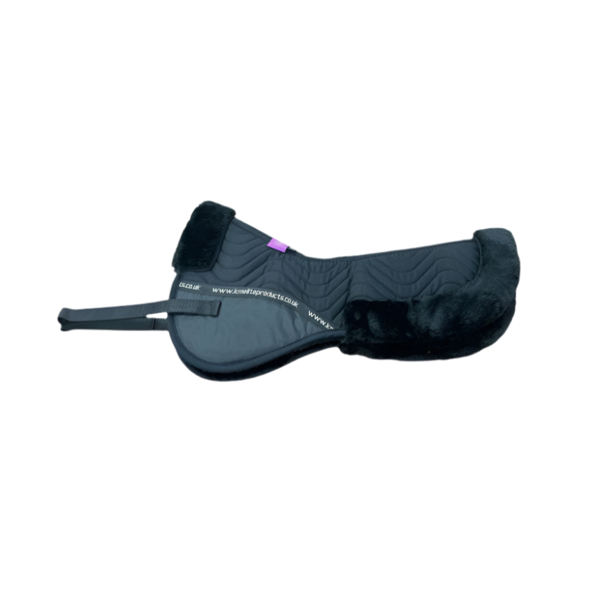 KM Elite Teddy Soft Half Pad #colour_black-black