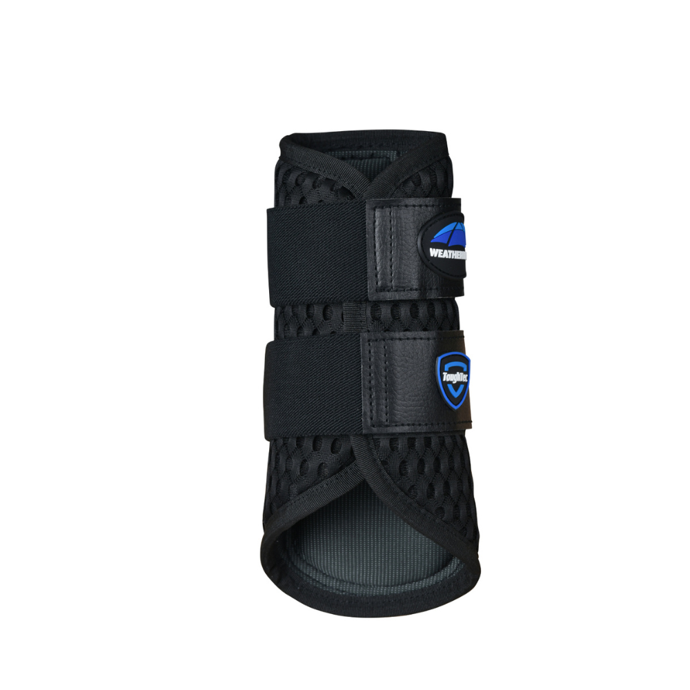 Weatherbeeta Tough-Tec Mesh Brushing Boots #colour_black-black