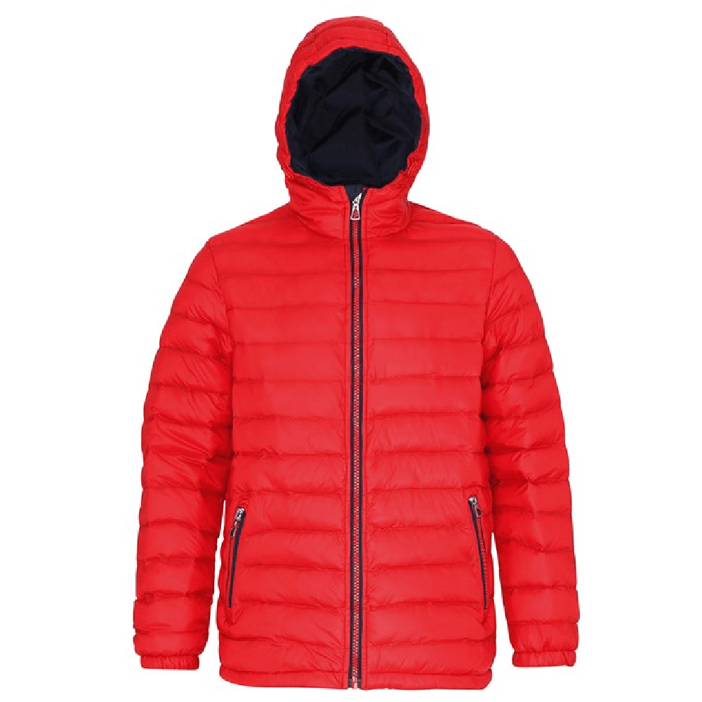 2786 Padded Jacket with Contrast Lining, Quilted, Warm, Lightweight, Stylish