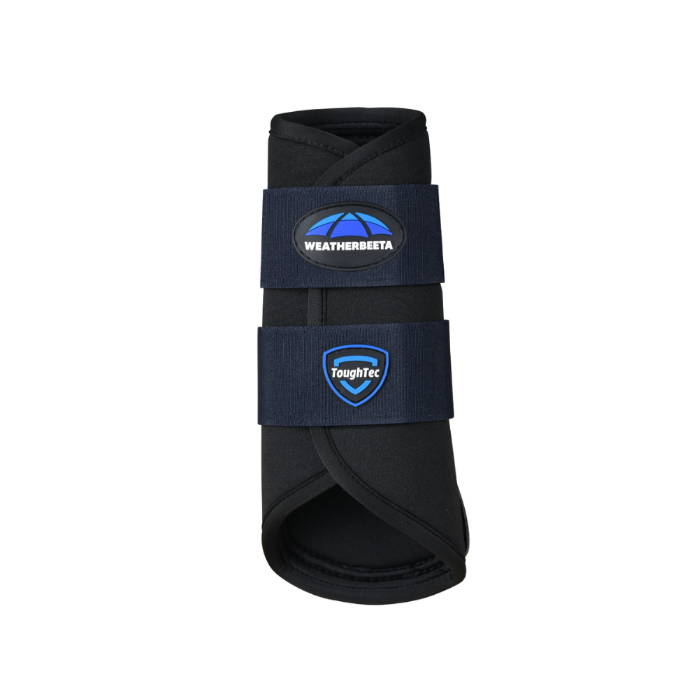 Weatherbeeta Tough-Tec Prime Brushing Boots #colour_black-navy