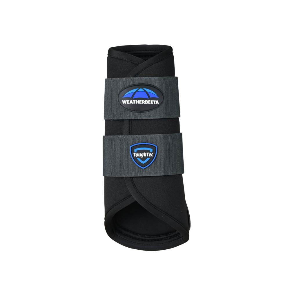 Weatherbeeta Tough-Tec Prime Brushing Boots #colour_black-grey