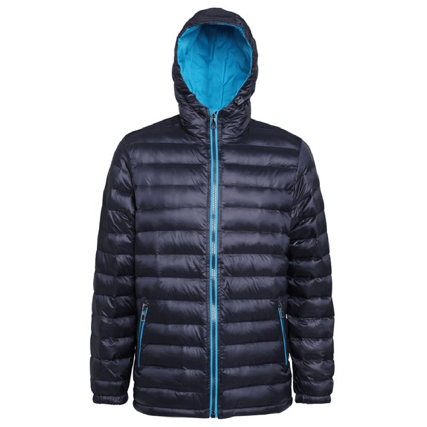 2786 Padded Jacket with Contrast Lining, Quilted, Warm, Lightweight, Stylish