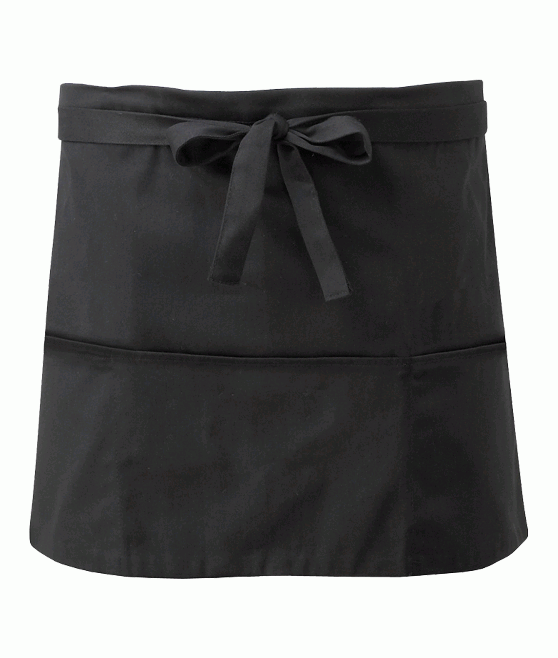 Orbit International Unisex Short Apron with Open Pockets and Herringbone Ties