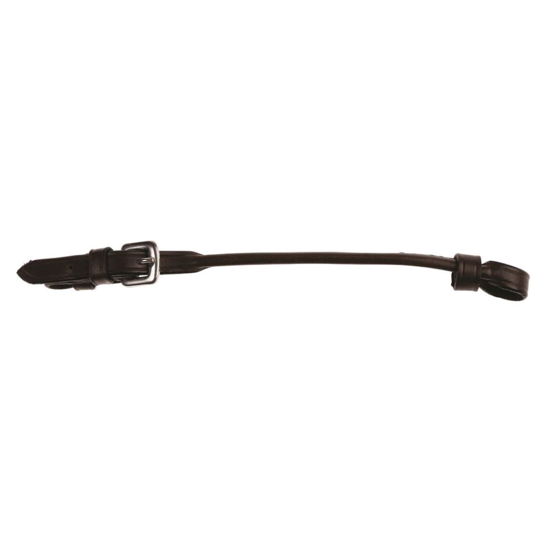 Collegiate Horse Lip Strap Fine Rolled Leather for Pelham Bits Showing