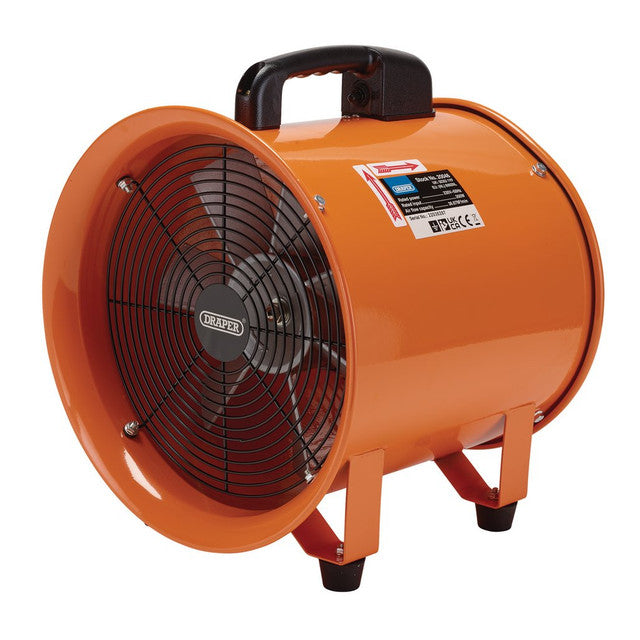 Draper Tools 230V 12" Air Mover Ventilator Blower Fan 350W with Duct Hose