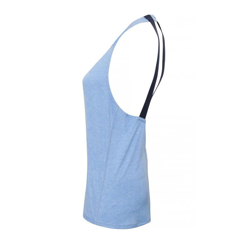 TriDri Women's Double Strap Back Vest Open Back Slim Fit Running Top