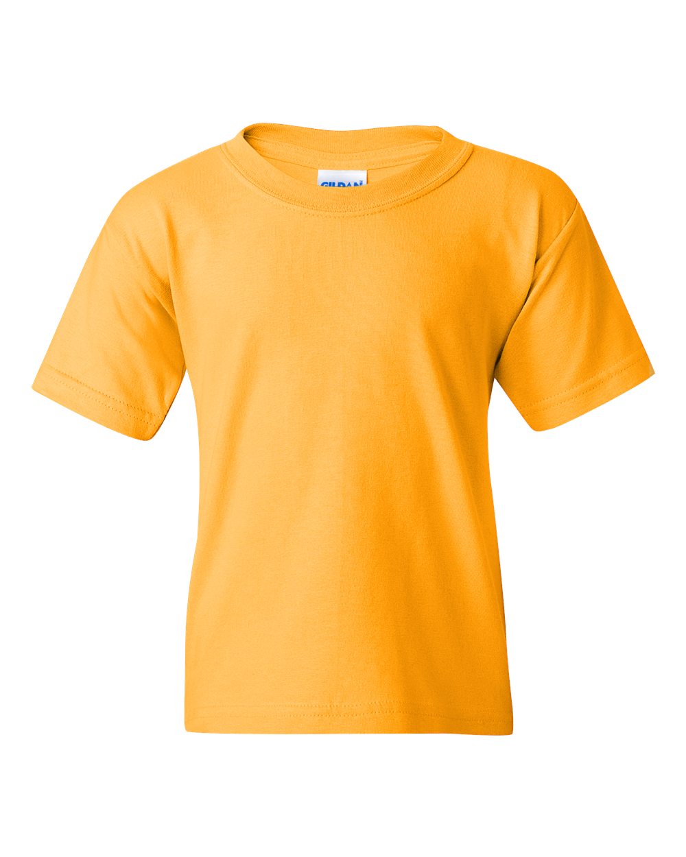 Gildan Heavy Cotton Youth T-Shirt Gold Soft Cotton Pre-Shrunk Jersey Knit
