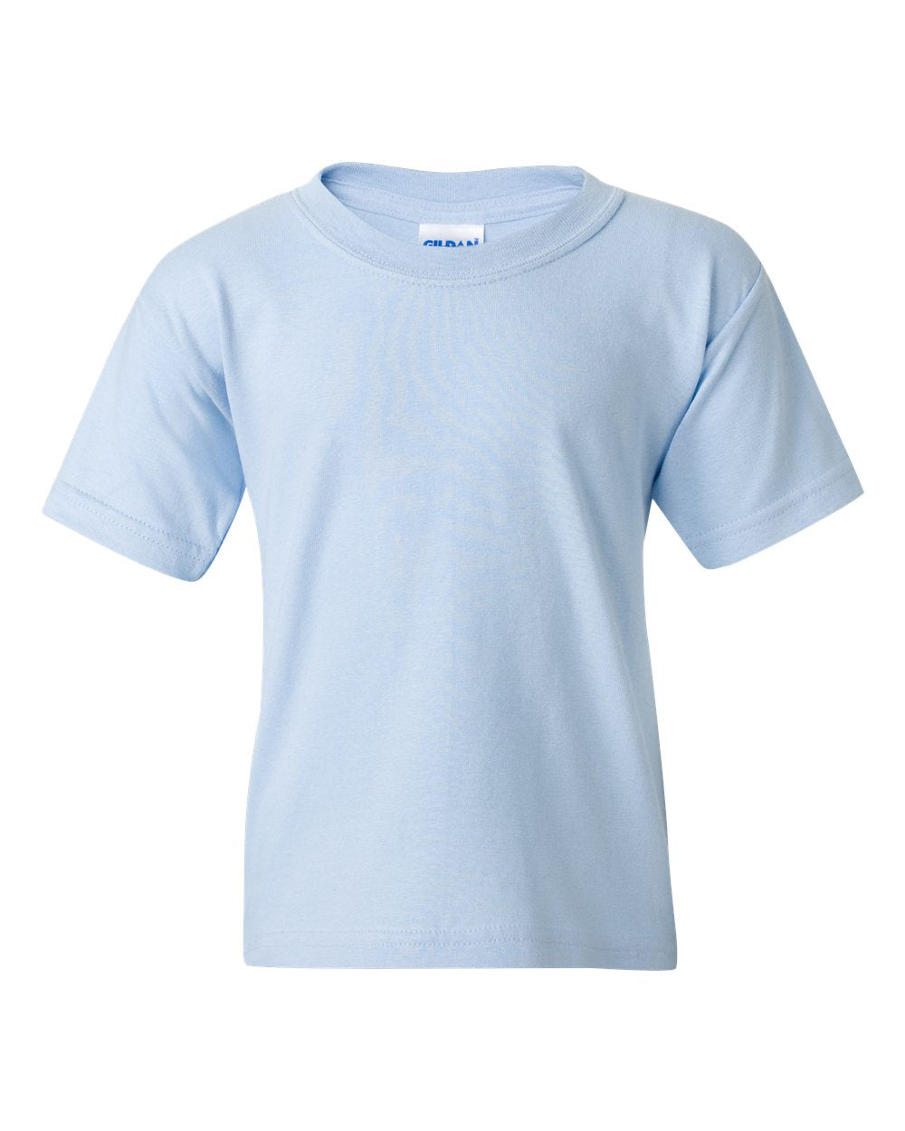 Gildan Heavy Cotton Youth T-Shirt Light Blue Soft Cotton Pre-Shrunk 100% Cotton