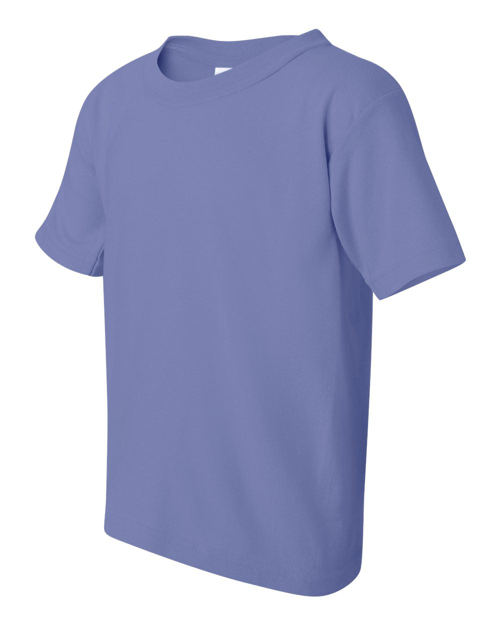 Gildan Heavy Cotton Youth T-Shirt Violet Soft Cotton Pre-Shrunk Jersey Knit