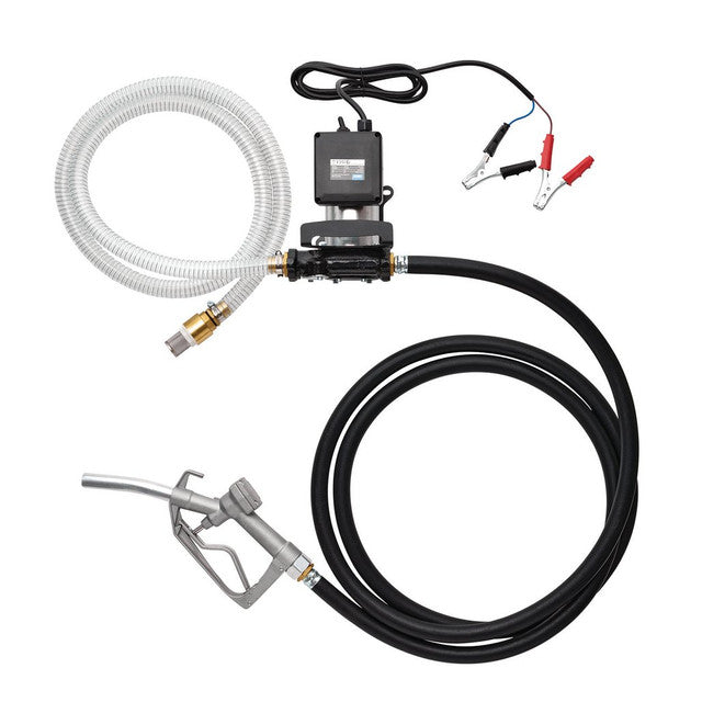 Draper Tools 12/24V Diesel Transfer Pump Self-Priming with Aluminium Nozzle