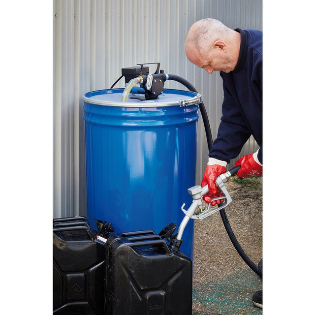 Draper Tools 12/24V Diesel Transfer Pump Self-Priming with Aluminium Nozzle