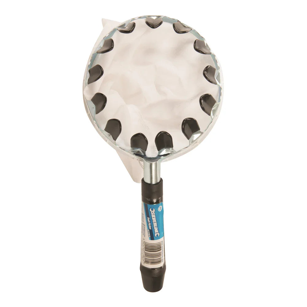 Silverline Fruit Picker with Chrome-Plated Teeth and Cotton Collection Bag