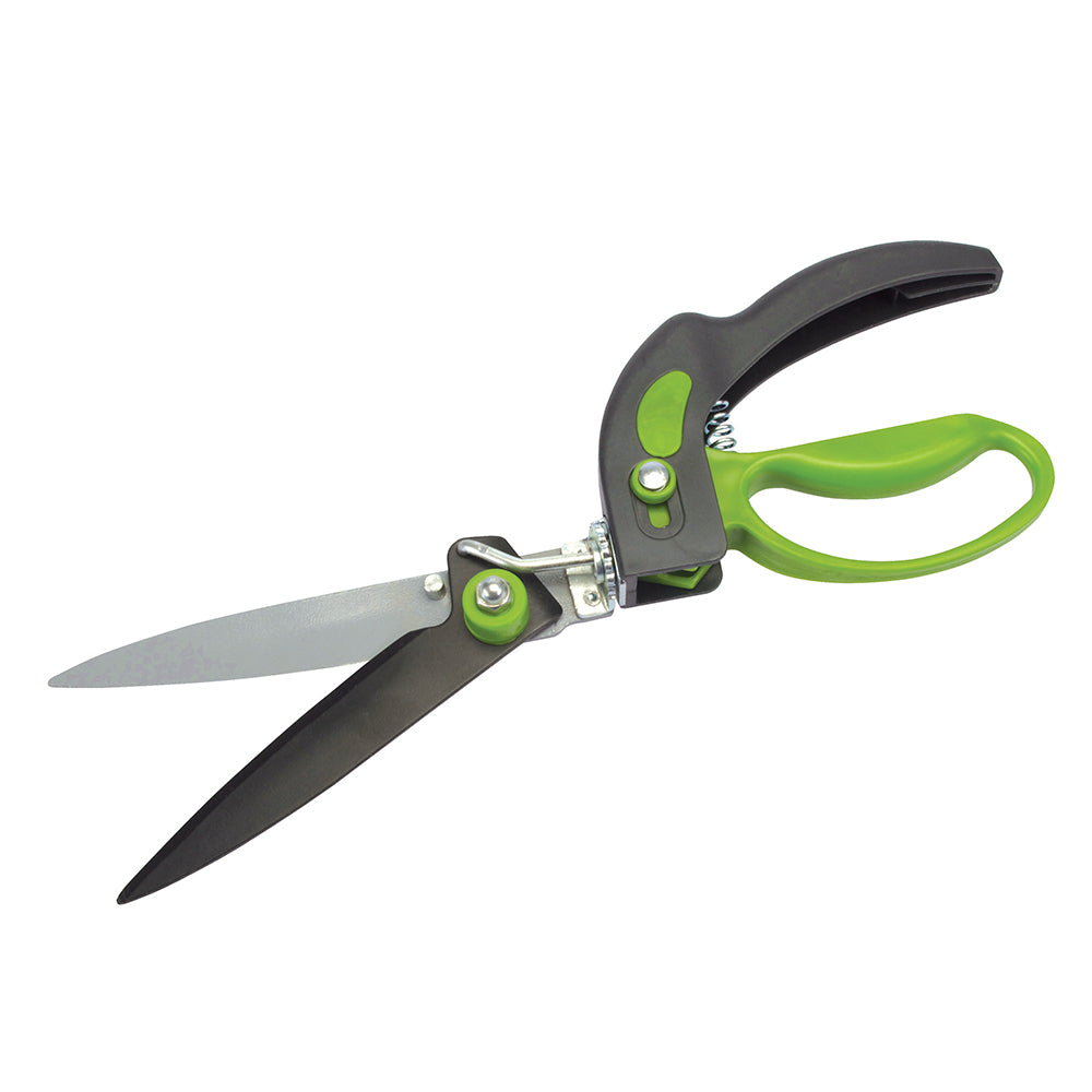 Silverline Swivel-Head Grass Shears Non-Stick Blade Double-Sided Locking